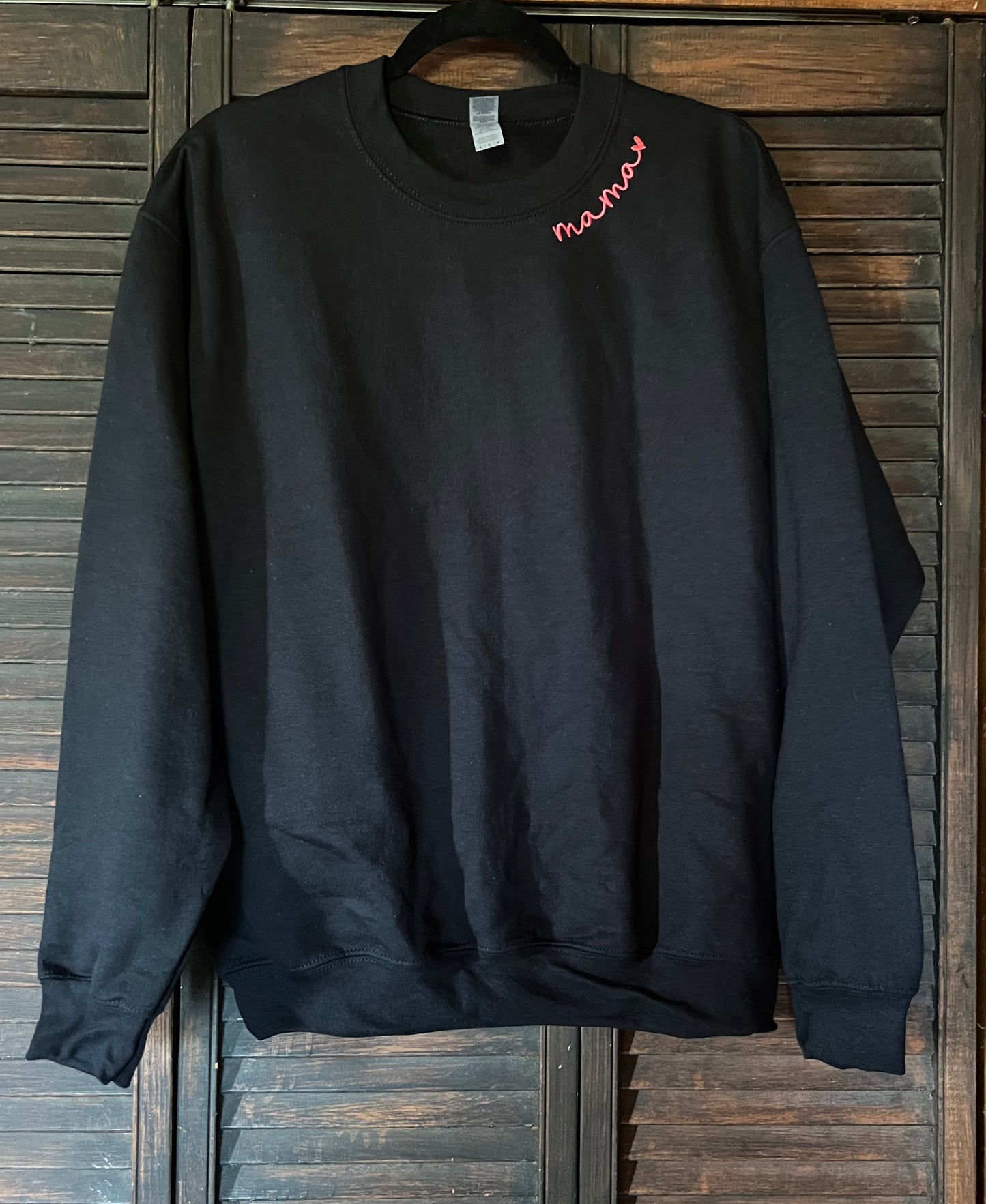 "Mama" Embroidered Sweater