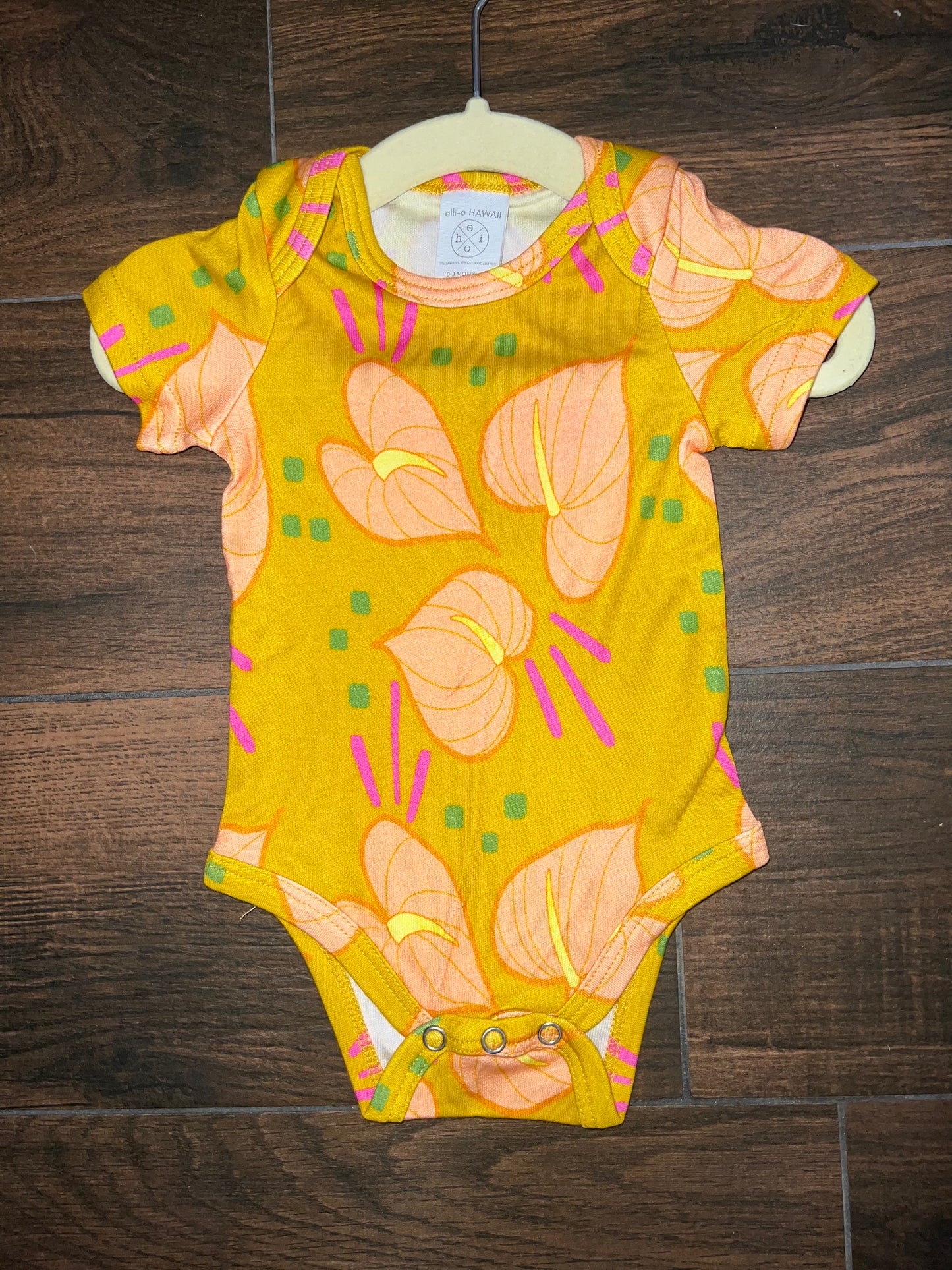 elli-o HAWAII Classic Onesie- Anthurium Dreams