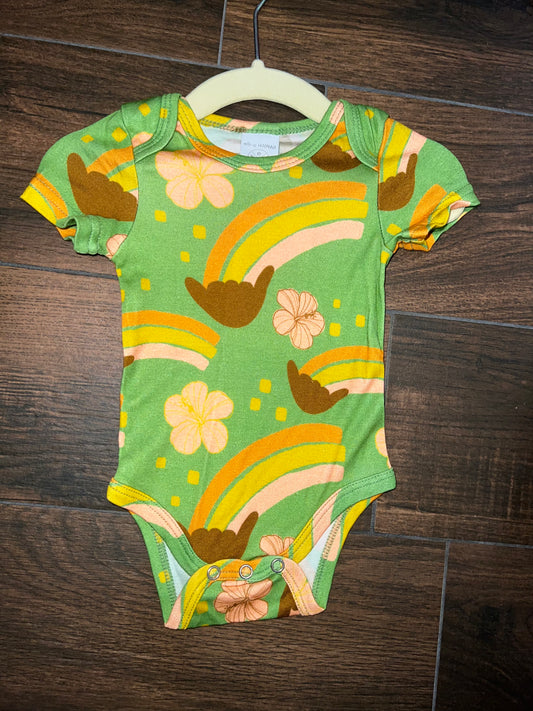 elli-o HAWAII Classic Onesie- Shaka Rainbow